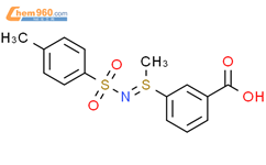 Benzoic acid, 3-[S-methyl-N-[(4-methylphenyl)sulfonyl]sulfinimidoyl]-结构式图片|15436-23-4结构式图片
