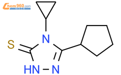 3H-1,2,4-Triazole-3-thione, 5-cyclopentyl-4-cyclopropyl-2,4-dihydro-结构式图片|1545421-16-6结构式图片