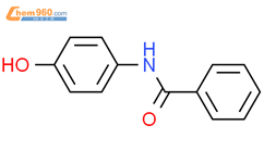 N-(4-羟基苯基)苯甲酰胺结构式图片|15457-50-8结构式图片