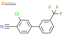 2-chloro-4-[3-(trifluoromethyl)phenyl]benzonitrile结构式图片|154606-29-8结构式图片