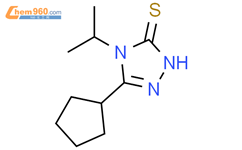 3H-1,2,4-Triazole-3-thione, 5-cyclopentyl-2,4-dihydro-4-(1-methylethyl)-结构式图片|1546972-98-8结构式图片