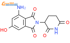 1H-异吲哚-1,3（2H）-二酮，4-氨基-2-（2,6-二氧-3-哌啶基）-6-羟基-结构式图片|1547162-44-6结构式图片