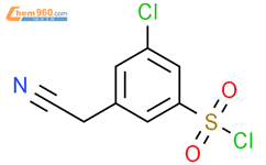 3-氯-5-(氰基甲基)苯磺酰氯结构式图片|1547879-93-5结构式图片