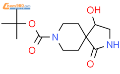 Tert-Butyl 4-hydroxy-1-oxo-2,8-diazaspiro[4.5]decane-8-carboxylate结构式图片|1548293-12-4结构式图片