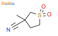 3-Thiophenecarbonitrile, tetrahydro-3-methyl-, 1,1-dioxide结构式图片|1548977-23-6结构式图片