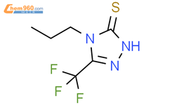 4-Propyl-3-(trifluoromethyl)-1H-1,2,4-triazole-5-thione结构式图片|1550310-16-1结构式图片