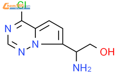 2-amino-2-{4-chloropyrrolo[2,1-f][1,2,4]triazin-7-yl}ethan-1-ol结构式图片|1552836-97-1结构式图片