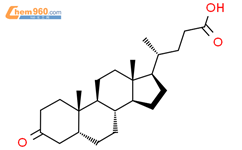 3-氧代-5β-胆酸结构式图片|1553-56-6结构式图片