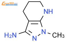 4,5,6,7-四氢-1-甲基-1H-吡唑并[3,4-b]吡啶-3-胺结构式图片|1553231-55-2结构式图片