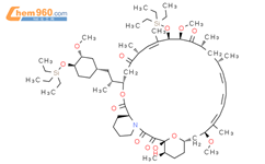31,42-bis(triethylsilylether)rapamycin结构式图片|155435-45-3结构式图片