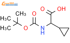 Boc-L-环丙基甘氨酸结构式图片|155976-13-9结构式图片