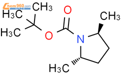 (S,S)-N-Boc-2,5-二甲基吡咯烷结构式图片|156038-84-5结构式图片