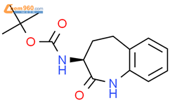 (S)-(2-Oxo-2,3,4,5-tetrahydro-1H-benzo[b]azepin-3-yl)-carbamic acid tert-butyl ester结构式图片|156247-61-9结构式图片