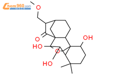 考兰-15-酮，7,20-环氧-1,6,7-三羟基-17-甲氧基-（1α，6β，7α）-结构式图片|156250-67-8结构式图片