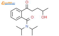 2-（4-羟基戊酰基）-N，N-二异丙基苯甲酰胺结构式图片|156300-79-7结构式图片