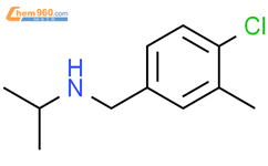 (4-chloro-3-methylphenyl)methyl(propan-2-yl)amine结构式图片|1565065-96-4结构式图片