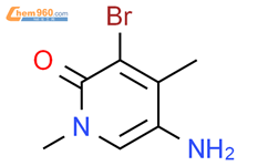 2(1H)-Pyridinone, 5-amino-3-bromo-1,4-dimethyl-结构式图片|1567033-59-3结构式图片