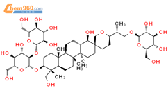 凤仙萜四醇苷 B结构式图片|156764-82-8结构式图片