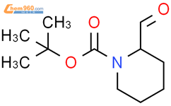 1-BOC-2-哌啶甲醛结构式图片|157634-02-1结构式图片