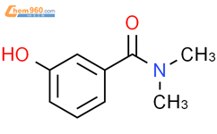 3-羟基-N,N-二甲基苯甲酰胺结构式图片|15789-03-4结构式图片