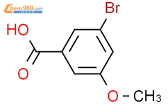 3-溴-5-甲氧基苯甲酸结构式图片|157893-14-6结构式图片