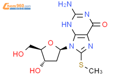 2'-脱氧-8-(甲硫基)-鸟苷结构式图片|157946-92-4结构式图片