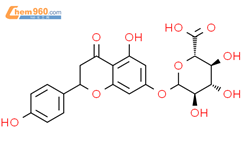 柚皮素-7-O-葡萄糖醛酸苷结构式图片|158196-34-0结构式图片