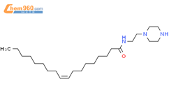 9-Octadecenamide,N-[2-(1-piperazinyl)ethyl]-, (9Z)-结构式图片|15829-24-0结构式图片