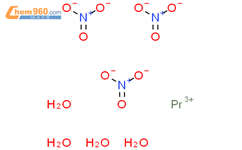 硝酸镨(III)六水合物结构式图片|15878-77-0结构式图片