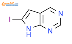 6-碘-7H-吡咯并[2,3-d]嘧啶结构式图片|1588506-37-9结构式图片