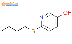 6-(butylsulfanyl)pyridin-3-ol结构式图片|1593701-52-0结构式图片