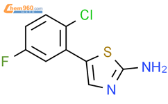 5-(2-氯-5-氟苯基)噻唑-2-胺结构式图片|1595545-30-4结构式图片