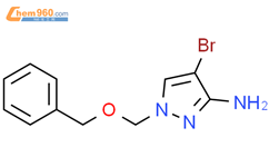 1H-Pyrazol-3-amine, 4-bromo-1-[(phenylmethoxy)methyl]-结构式图片|1596615-89-2结构式图片