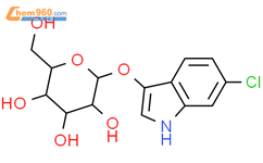 6-氯-3-吲哚基-beta-D-吡喃葡萄糖苷结构式图片|159954-28-6结构式图片