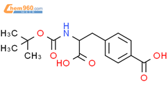 (S)-4-(2-((tert-Butoxycarbonyl)amino)-2-carboxyethyl)benzoic acid结构式图片|160063-50-3结构式图片