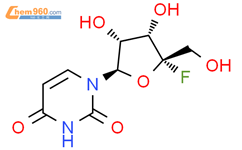 4'-C-Fluoro-uridine结构式图片|1613589-24-4结构式图片