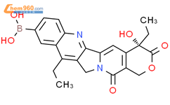 B-[(4S)-4,11-Diethyl-3,4,12,14-tetrahydro-4-hydroxy-3,14-dioxo-1H-pyrano[3',4':6,7]indolizino[1,2-b]quinolin-9-yl]boronic acid结构式图片|1613627-20-5结构式图片