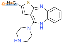 2-甲基-4-(1-哌嗪基)-10H-噻吩并[2,3-b][1,5]苯并二氮杂卓结构式图片|161696-76-0结构式图片
