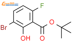 3-溴-6-氟水杨酸叔丁酯结构式图片|1617498-10-8结构式图片