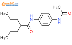 Pentanamide,N-[4-(acetylamino)phenyl]-2-propyl-结构式图片|16190-59-3结构式图片