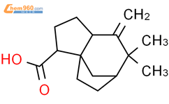 1H-3a，6-甲酰基-3-羧酸，八氢-7,7-二甲基-8-亚甲基-，（3S，3aR，6R，8aS）-结构式图片|16203-25-1结构式图片