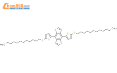 4,8-双(5-(十二烷基硫基)噻吩基)苯并[1,2-b:4,5-b']二噻吩结构式图片|1620482-25-8结构式图片