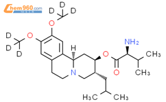 L-缬氨酸(2R,3R,11bR)-1,3,4,6,7,11b-六氢-9,10-二(甲氧基-d3)-3-(2-甲基丙基)-2H-苯并[a]喹啉-2-基酯结构式图片|1621141-03-4结构式图片