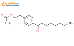 乙酸-[2-(4-辛酰基苯基)]乙酯结构式图片|162358-03-4结构式图片