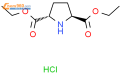 trans-Diethyl pyrrolidine-2,5-dicarboxylate hydrochloride结构式图片|162376-29-6结构式图片