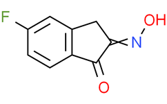 5-氟-2-(羟基亚氨基)-2,3-二氢-1H-茚-1-酮结构式图片|162751-93-1结构式图片
