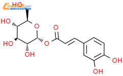 1-O-咖啡基-α-D-吡喃葡萄糖结构式图片|1628423-24-4结构式图片