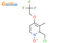 2-Chloromethyl-3-methyl-4-(2,2,2-trifluoroethoxy)pyridine N-Oxide结构式图片|163119-28-6结构式图片