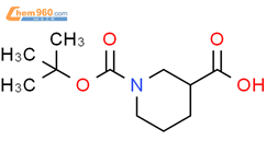 (R)-N-Boc-3-甲酸哌啶结构式图片|163438-09-3结构式图片