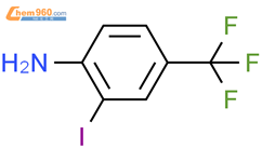 4-氨基-3-碘三氟甲苯结构式图片|163444-17-5结构式图片